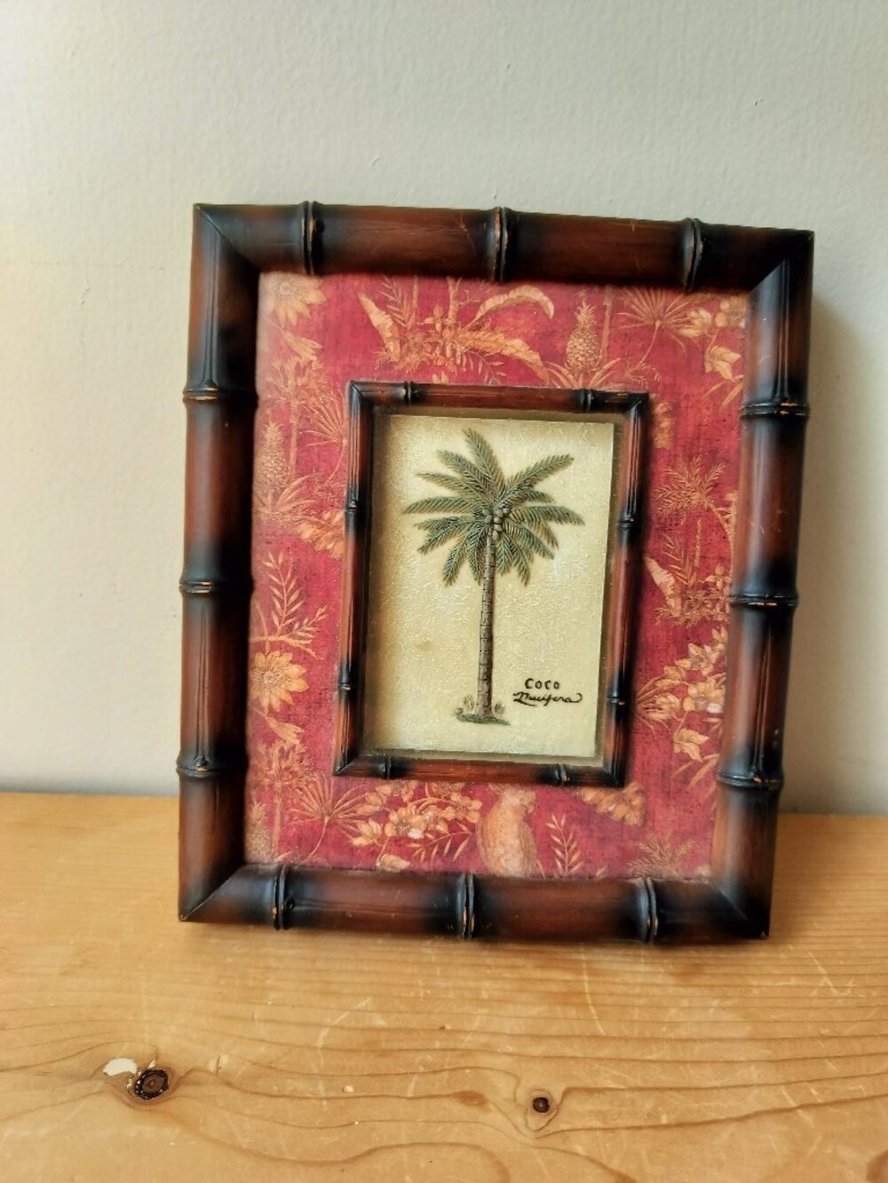 Small Shadow Box Palm Tree Wall Art